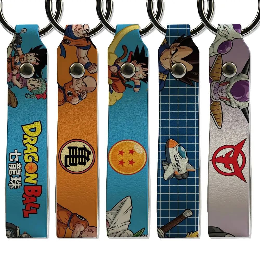 Motorcycle DRAGON BALL Metal Keychain Fashion Key Ring Bag Pendant Car Key Accessories Card Holder Charm