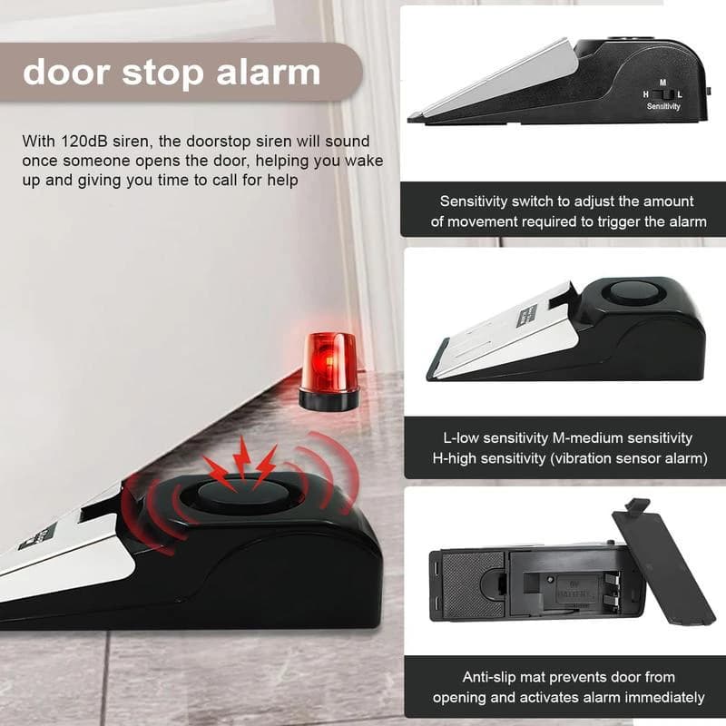 Allarme Antifurto per Porta di Sicurezza Domestica Facile da Installare con 3 Modalità di Sensibilità, Allarme Potente da 120 dB e Allarme Istantaneo 2026