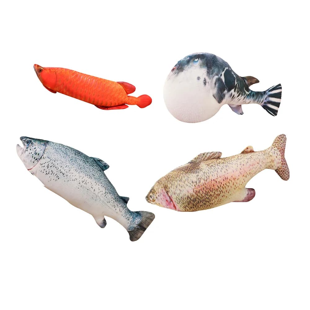 20-100cm Cute Bass peluche farcito animali marini cuscino pesce delfino bambola squalo cartone animato morbido cuscino per dormire regalo