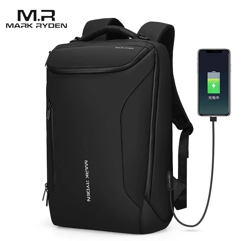 Mark Ryden 2025 Anti-ladro Moda Uomo Zaino Multifunzionale Impermeabile Borsa per laptop da 15,6 pollici Uomo Borsa da viaggio USB di ricarica