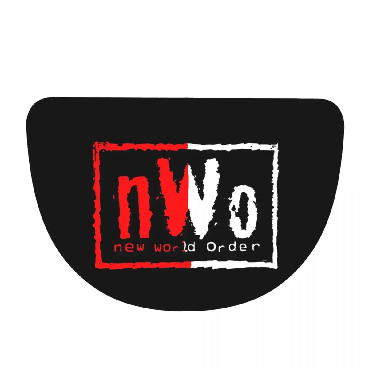 NWO New World Order Wrestling Soft Flannel Half Round Doormat Non Slip Bathroom Mat Absorbent Floor Carpet for Garage