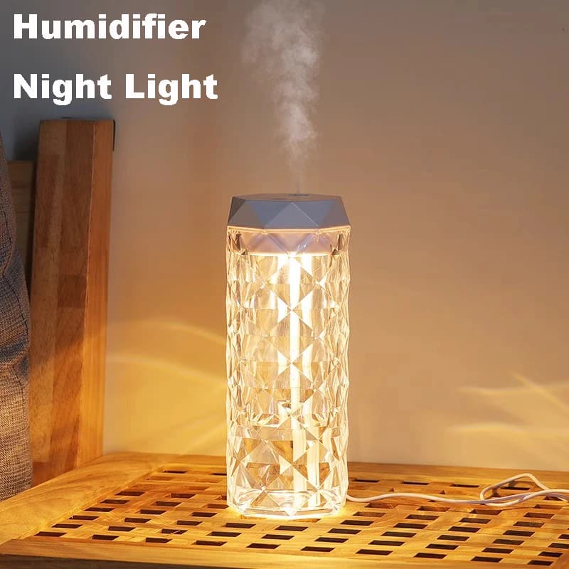 500ML Humidifier Home Humidifier Plant Fog Diffuser Of Flavors Evaporative Humidifier Bedroom Cold fog with night light RGB