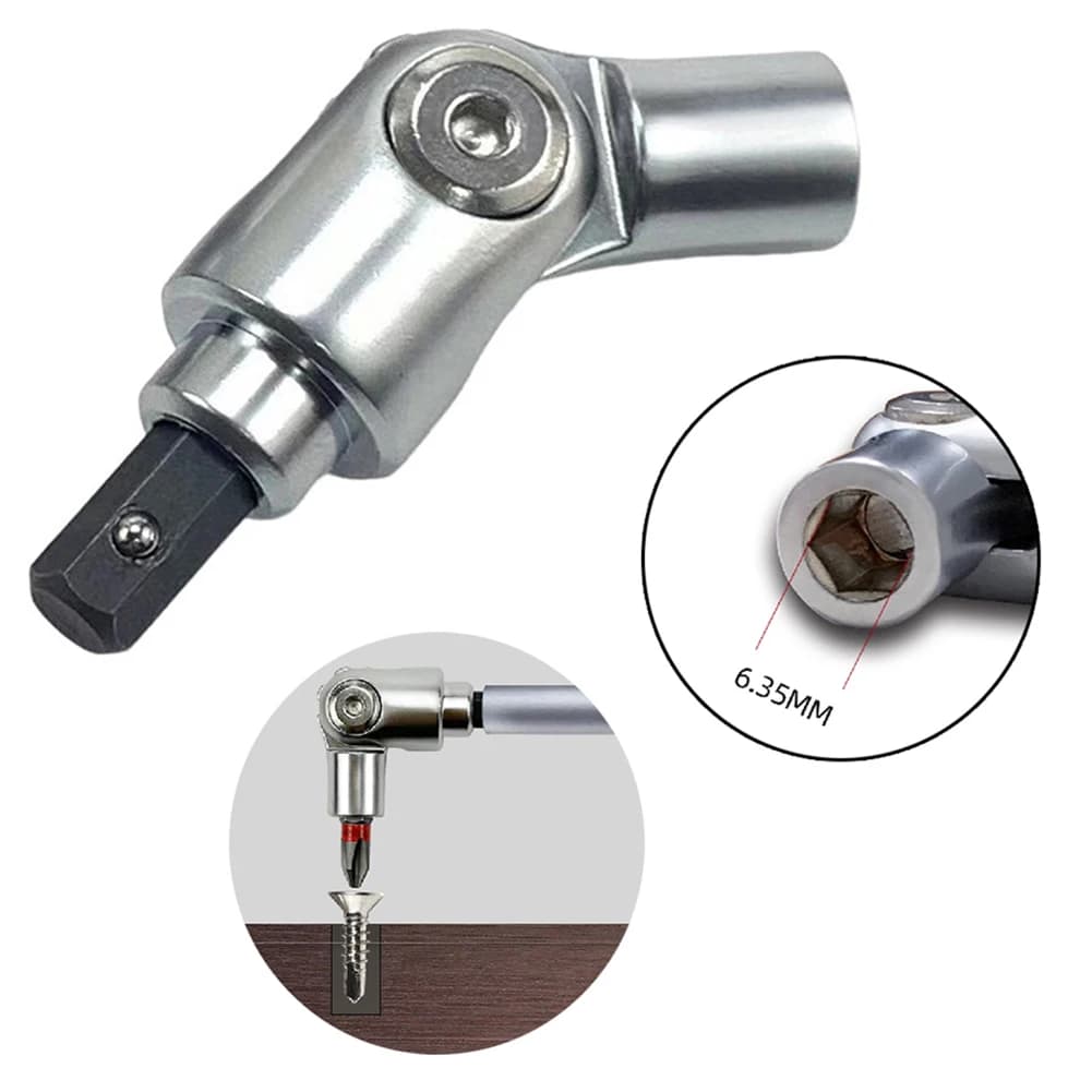 Electric Drill Driver Screwdriver Joint Turning Corner Device 180° Rotation Magnet Powerful Ring Strong Electric Screwdriver Bit