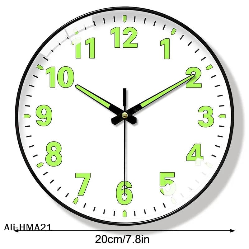 Orologio da parete luminoso 1PC, al quarzo digitale, per camera da letto, soggiorno, studio, silenzioso, con altoparlante, per la casa