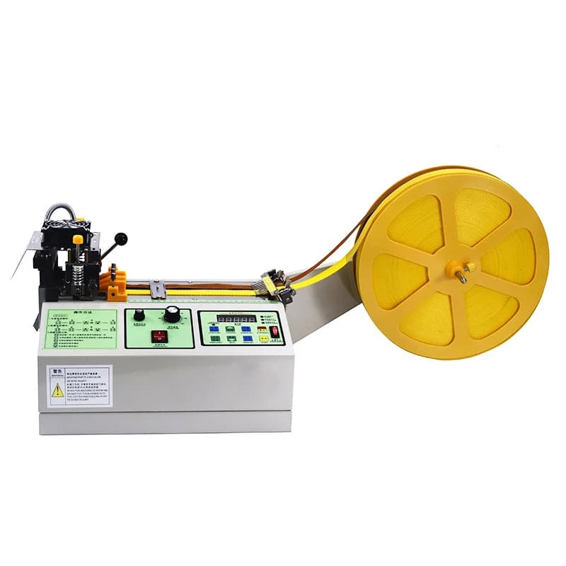 Fully Automatic Computerized Tape Cutting Machine, Velcro Rope, Webbing, Elastic Band, Rubber Band, Cold and Hot Cutting Machine