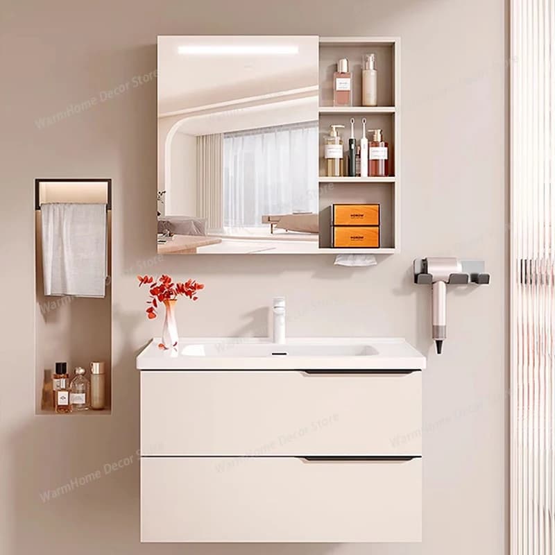 Decorazioni Moderne per Bagno: Armadietti, Divisori Eleganti, Specchi, Porta Profumi e Archivio - Arredamento Casa
