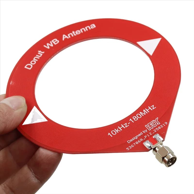 Mini ring antenna 10Khz-180Mhz Cover ring donut antenna for all bands supports short / medium wave SDR for Radio-Y47A