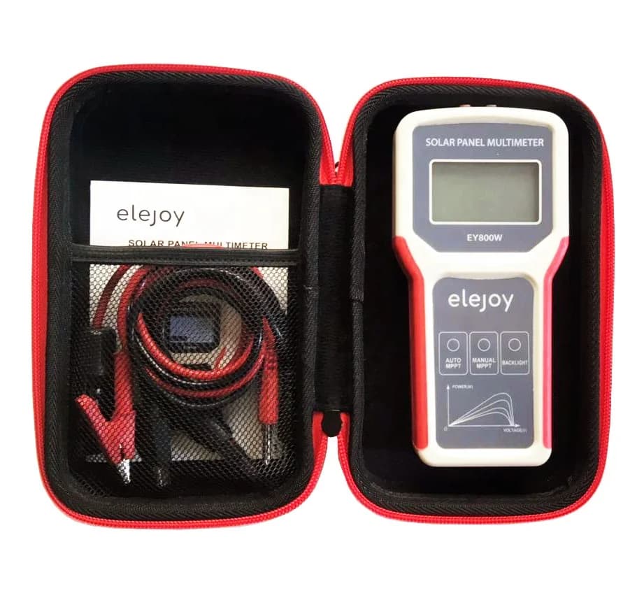 gratuito EY800W LCD MPPT Multimetro da pannello solare Tester da pannello solare Tester di corrente intelligente Tester di tensione Misuratore fotovoltaico di potenza digitale COV