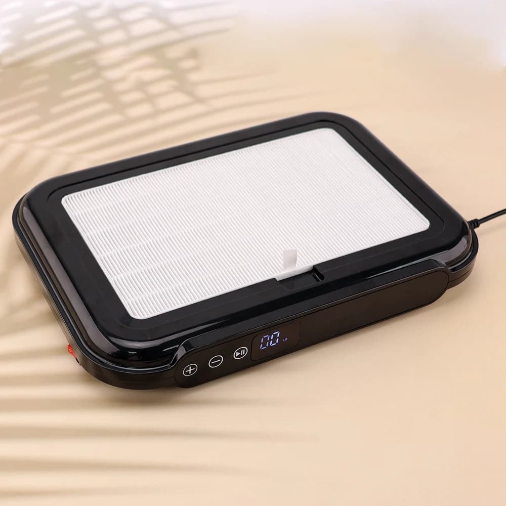 Potente macchina per manicure Aspirazione 170w 2 ventole Collettore di polveri per unghie Aspirapolvere Aspirazione per nail art con schermo filtrante rimovibile