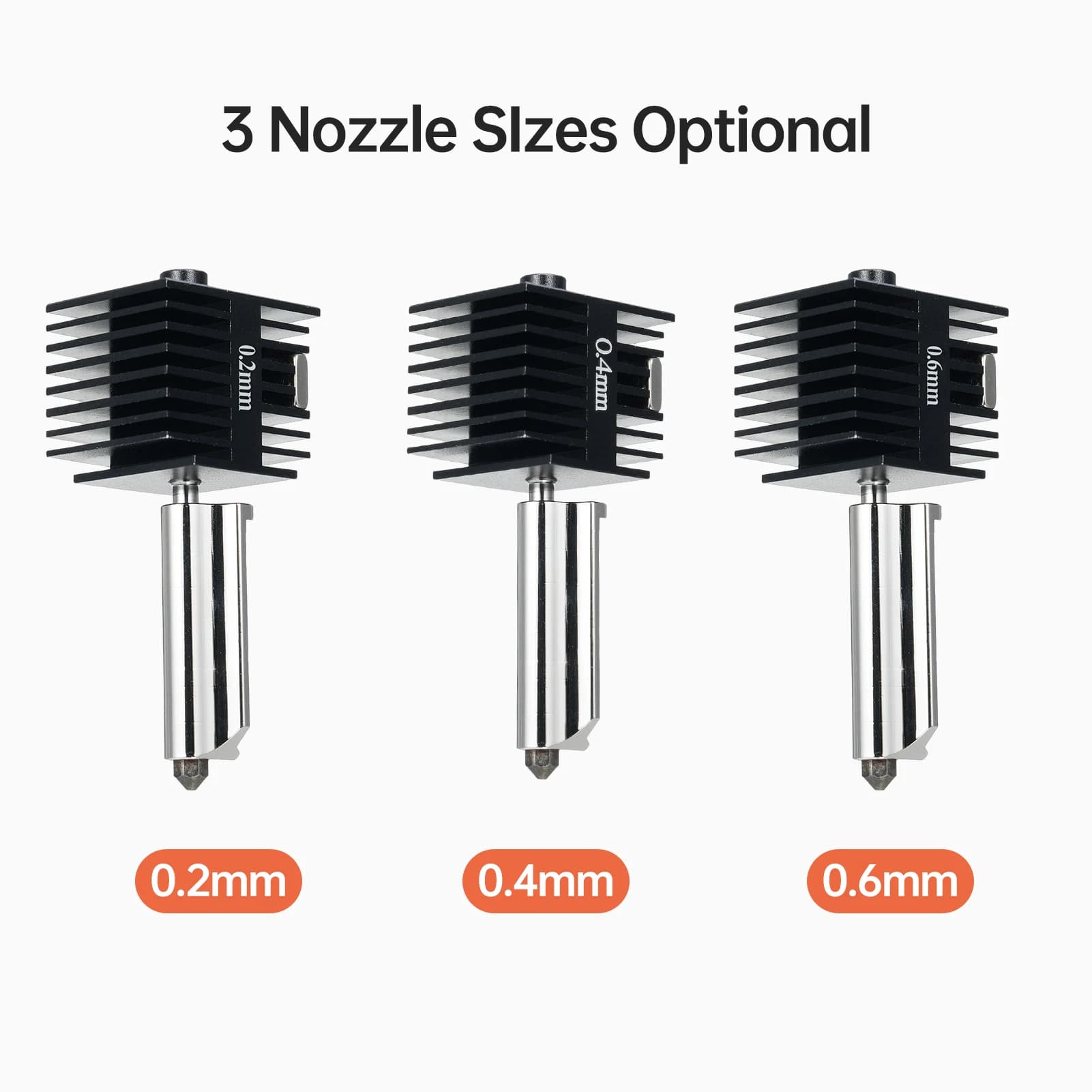 Accessorio di ricambio per estrusore Hot End Kit da 0,2/0,4/0,6 mm compatibile con stampanti 3D Lab A1/A1mini ad alta temperatura