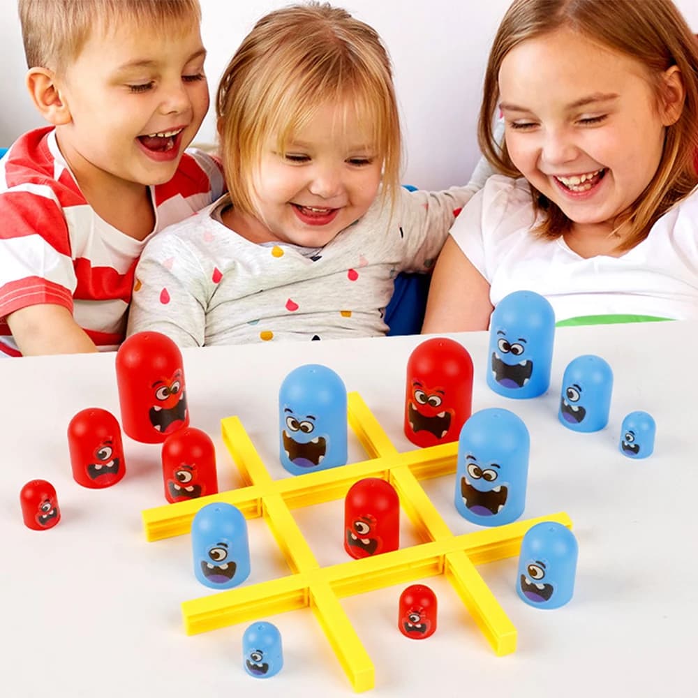 Divertenti giochi da tavolo Tic Tac Toe intellettuale grande mangiare piccoli scacchi interattivi Multiplayer giochi per feste giocattoli per bambini adulti