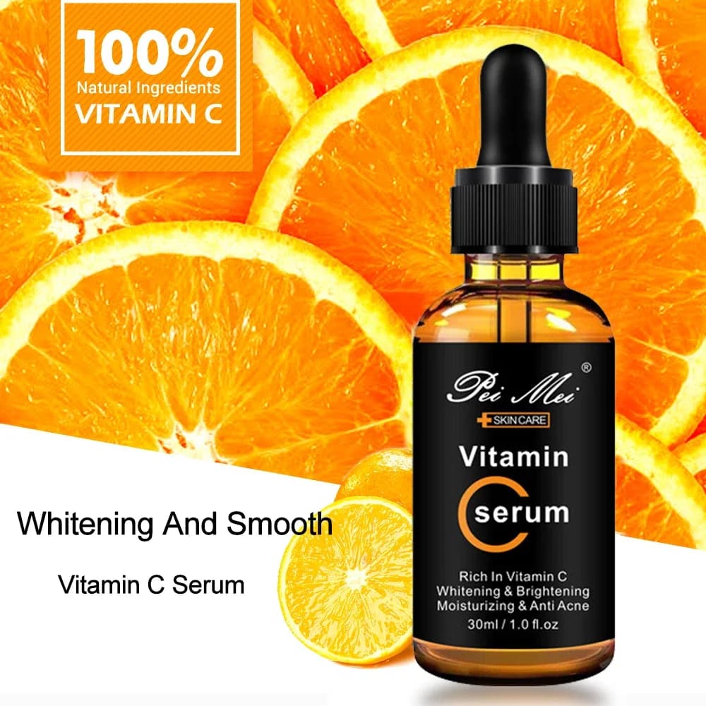 Skin care products Serum face to vitamin C Enlighten skin Clear stains Hyaluronic acid Face essence Skin care products 30ml