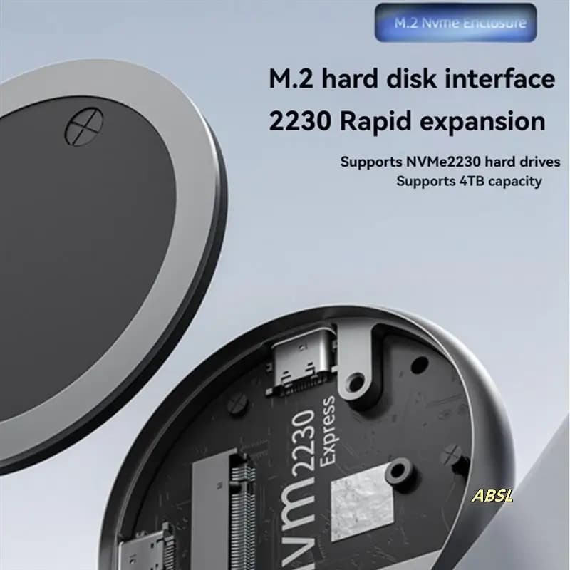 Custodia magnetica per SSD 2230 M.2 Nvme Custodia esterna USB-C per SSD 2230 M.2 Nvme