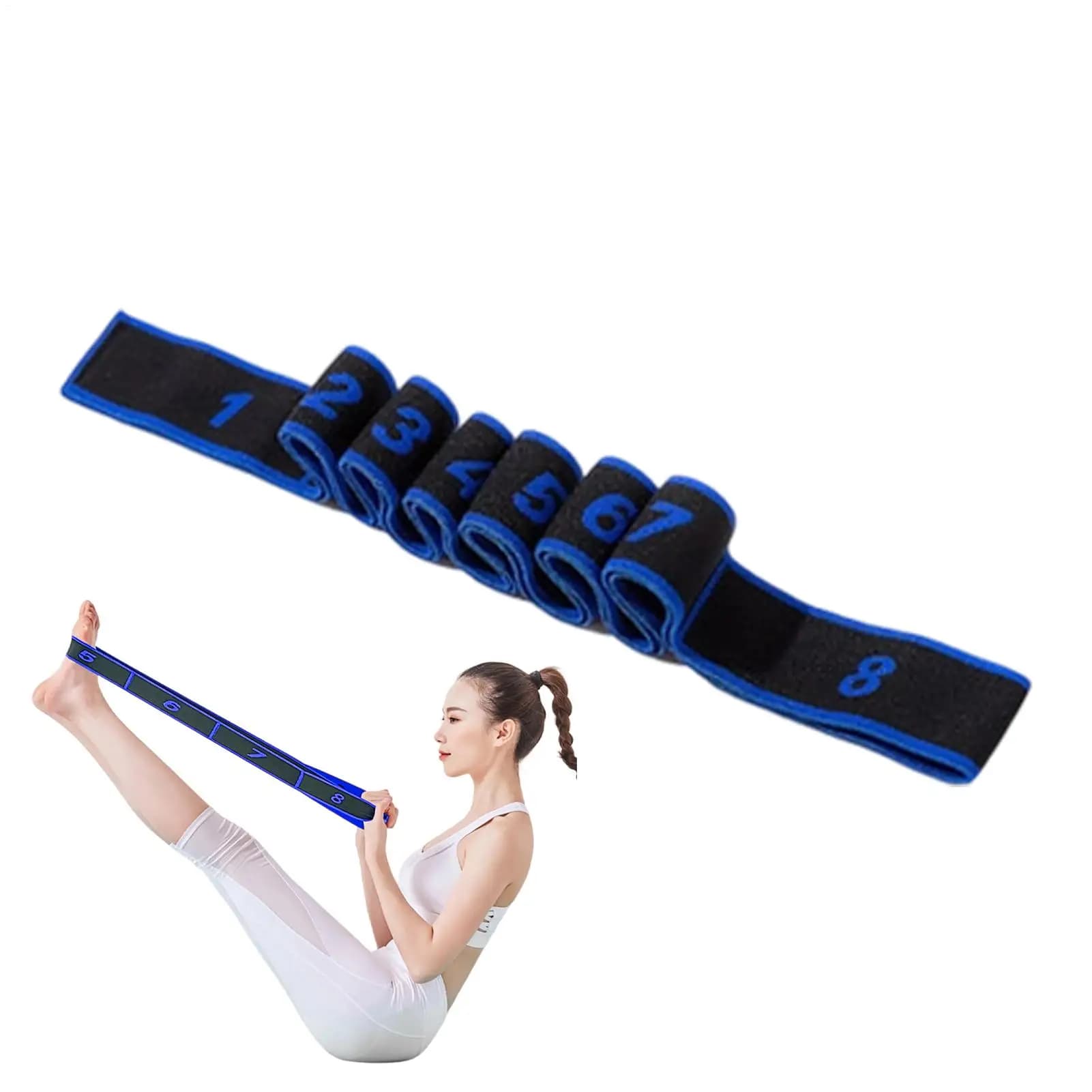 Anti-slip resistance and suitable for skin for women and beginners, elastic bands for training for yoga, pilates, strength training at home