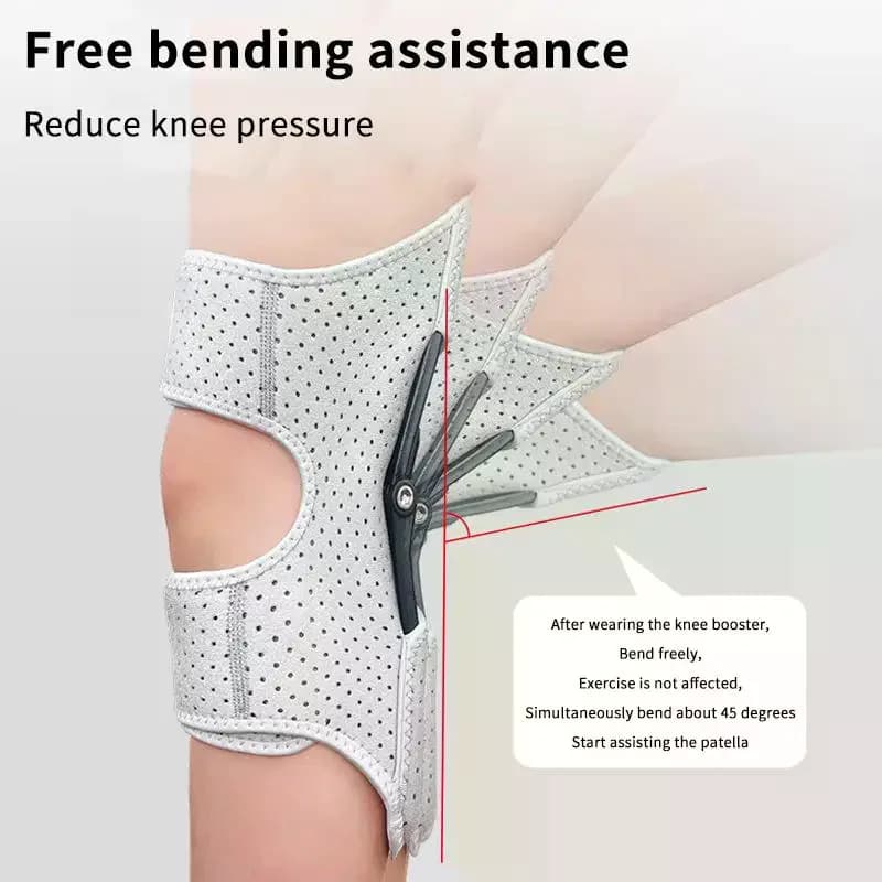 Supporto per Ginocchio con Cuscinetto Antiscivolo, Compressione Regolabile per Alleviare il Dolore, Adatto per Corsa, Escursionismo, Ciclismo