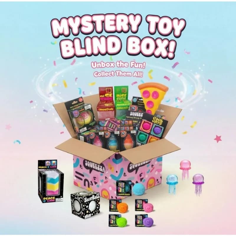 Cute Food & Ocean Squishy Blind Box – 3 estrazioni casuali indipendenti (Min. 3) 2 articoli, fino a 5 opzioni) Set Sorpresa Fortunata
