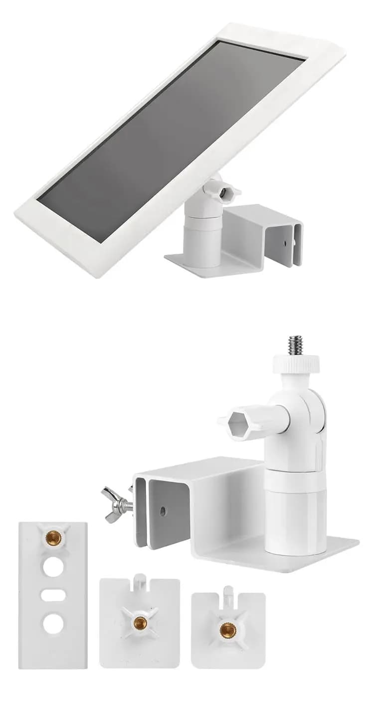 Universal Gutter Mount for Ring/Arlo/Reolink Solar Panels, Weatherproof Aluminum Bracket, Adjustable No-Drill Installation​