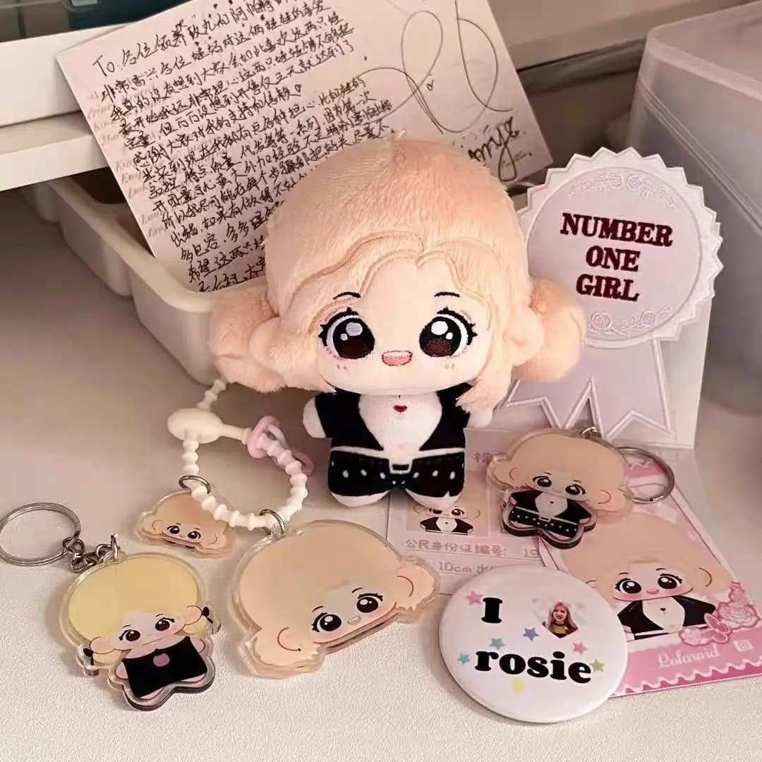 Stuffed 10cm Pretty Girl Park Chae Young Printed Body Kawaii Cotton Doll Plush Toy COS Birthday Gift or Cute Keychain
