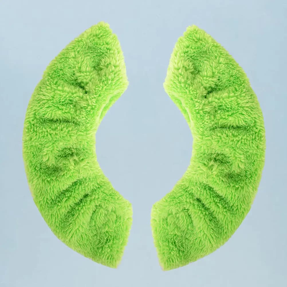 Coperture per pattini da ghiaccio ispessite, ultra morbide, che assorbono l'umidità, ad asciugatura rapida, fodera protettiva per pattini da hockey e pattini artistici, verde M