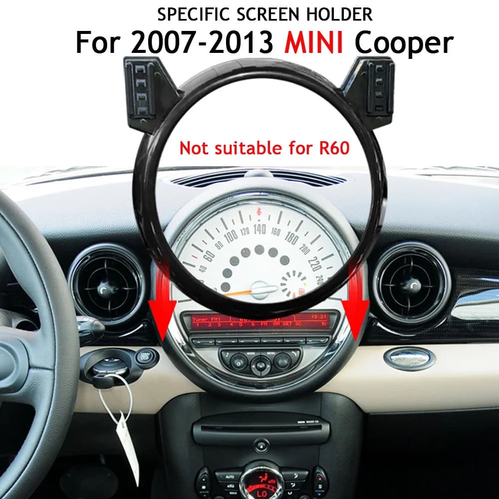 Supporto per telefono cellulare per auto per BMW MINI COOPER 2007-2013 8/9 "schermo per auto staffa GPS supporto di navigazione accessori auto