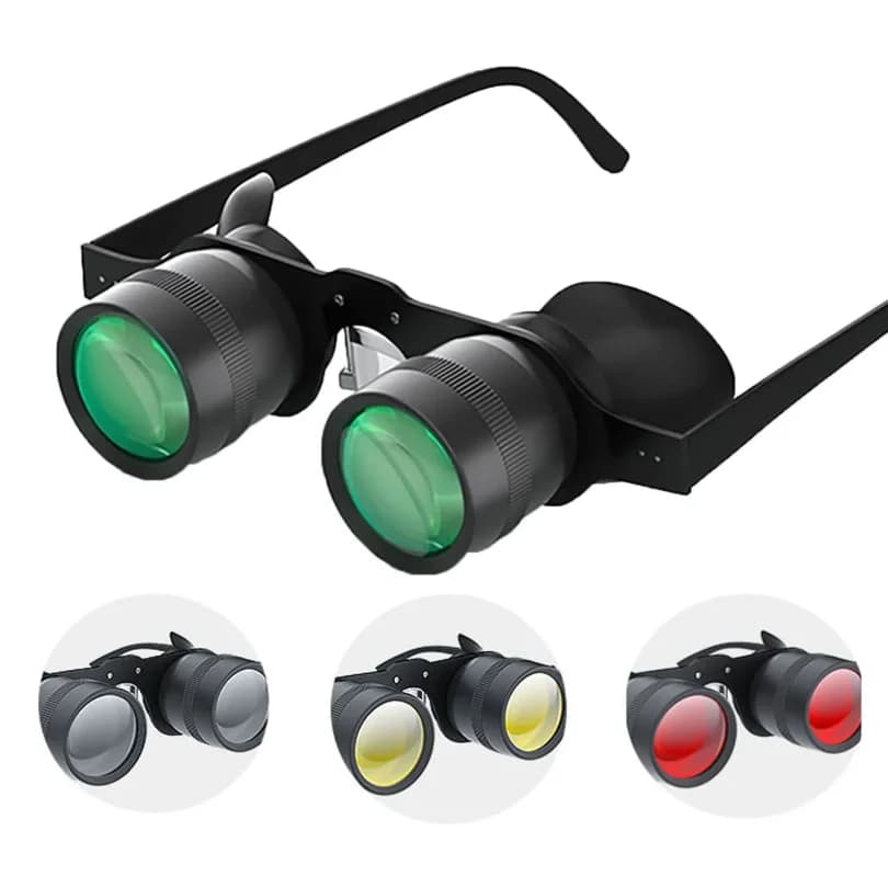 Binocolo da pesca per birdwatching, sport, teatro, occhiali professionali a mani libere, telescopio portatile HD