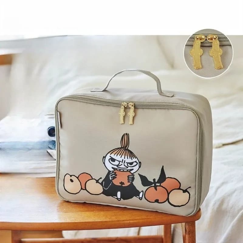 Hot Anime Moomins Series Clothing Bag Kawaii Cartoon Little My Pattern Large Capacity Multi-purpose Travel Clothing Storage Bag