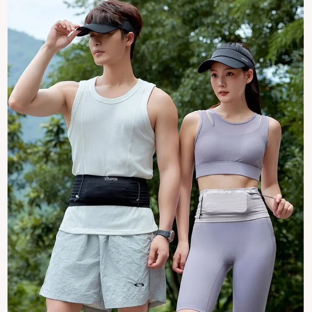 Elastic Sport Waist Bag Lightweight Woven Fabric, Belt Phone Door, Elastic Waist Bag for Phone, Running Belt