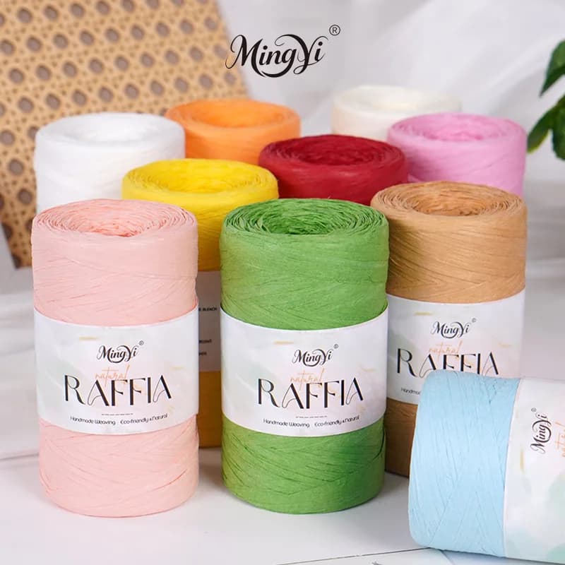 290m 100% Fiber Woven Bag, Summer Cool Hat Material, Bag Thread, 100g Summer Lafite Grass Cotton Grass Thread, Etc