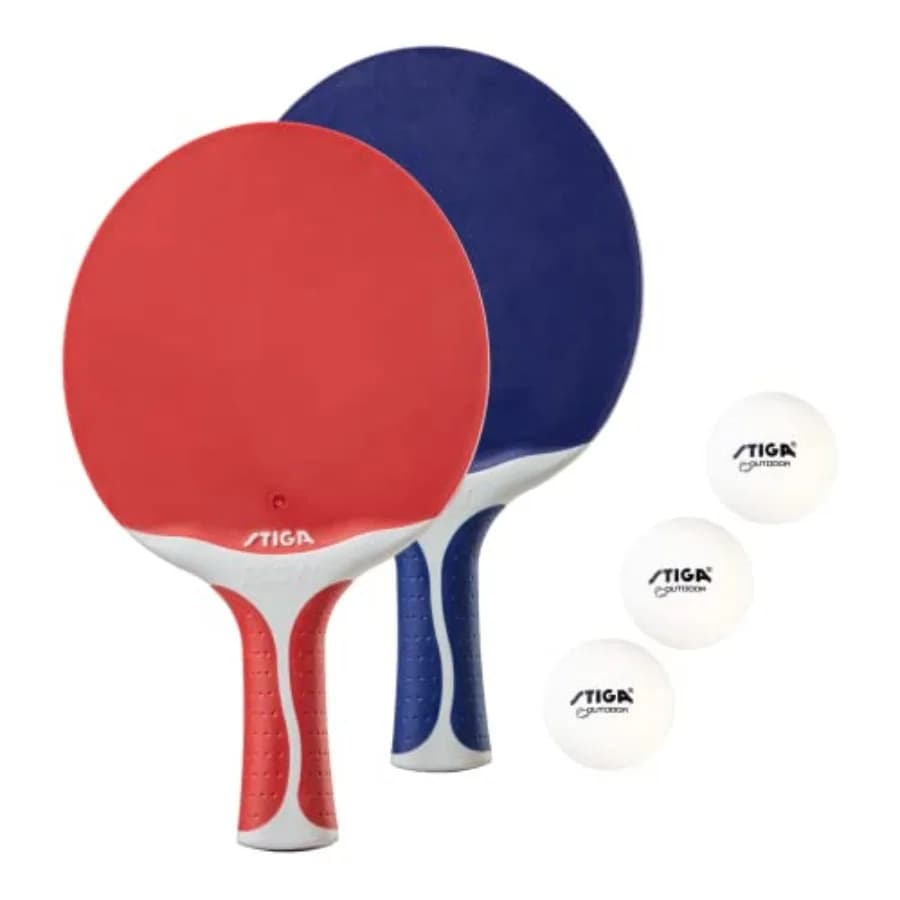Set da Ping Pong per Esterni Flow per 2 Giocatori, Include Due Racchette e Due Palline per Esterni
