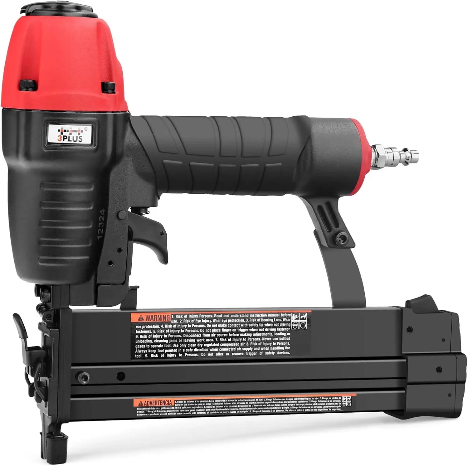 Chiodatrice e Graffettatrice 2-in-1 calibro 18 con punta anti-impronta e controllo della profondità