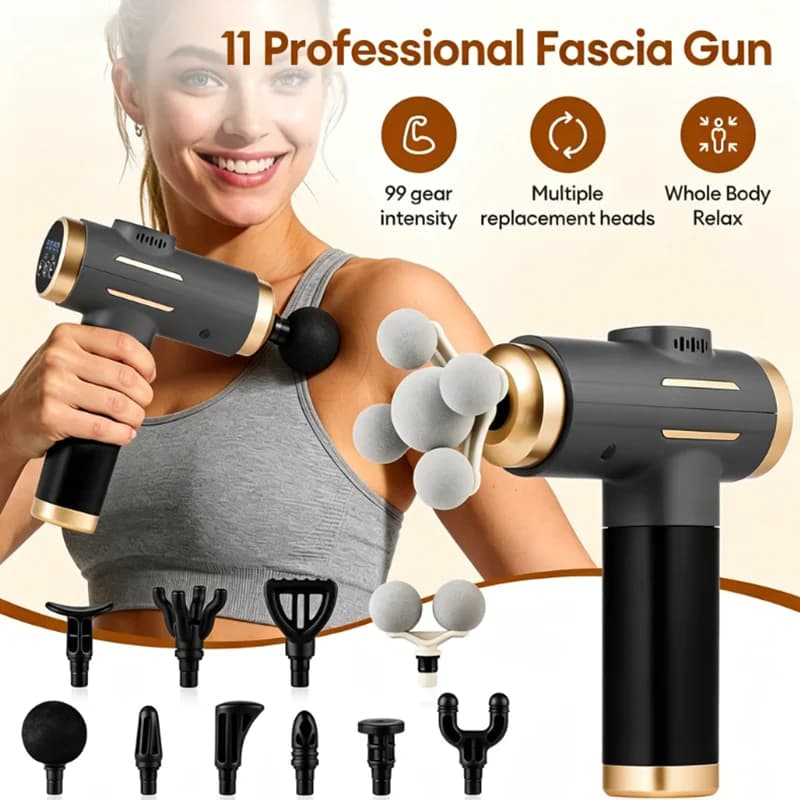 Massage pad for muscles, mini, high power, professional, for neck and shoulders, silent, for fitness and relaxation.