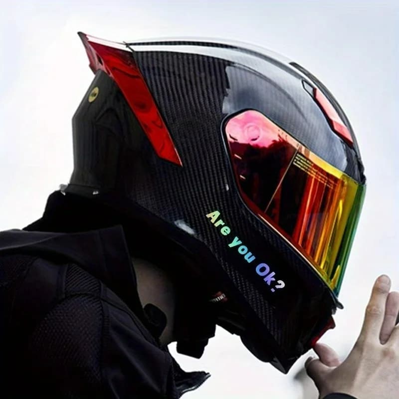 Hello, Decalcomania in Vinile Durevole for Moto, Bici, Casco, Decoration