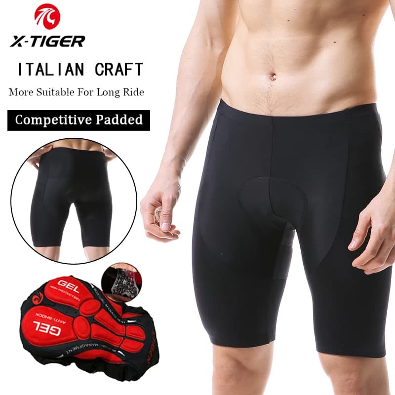 X-Tiger Coolmax 5D Padded Cycling Shorts Heavy Duty MTB Cycling Shorts Road Bike Shorts Ropa Cycling Footwear For Women's Man