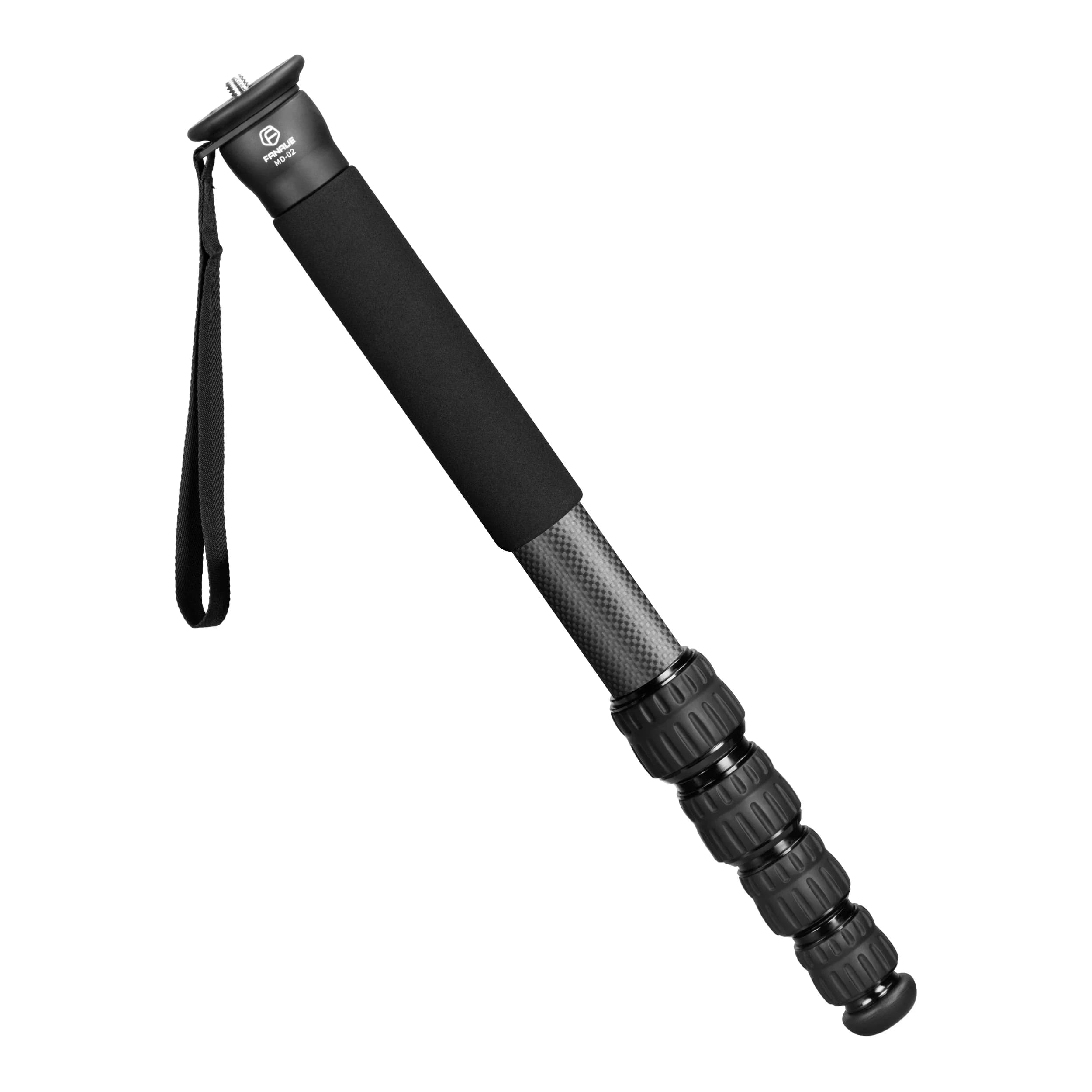 FANAUE Camera Monopiede in Carbon Fiber, 5 Sections Light for DSLR, Trekking Stick and Stroller