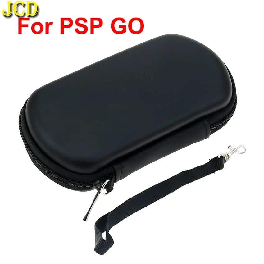 JCD per PSP GO custodia rigida in EVA nera con custodia protettiva per Console di gioco con cinturino da polso