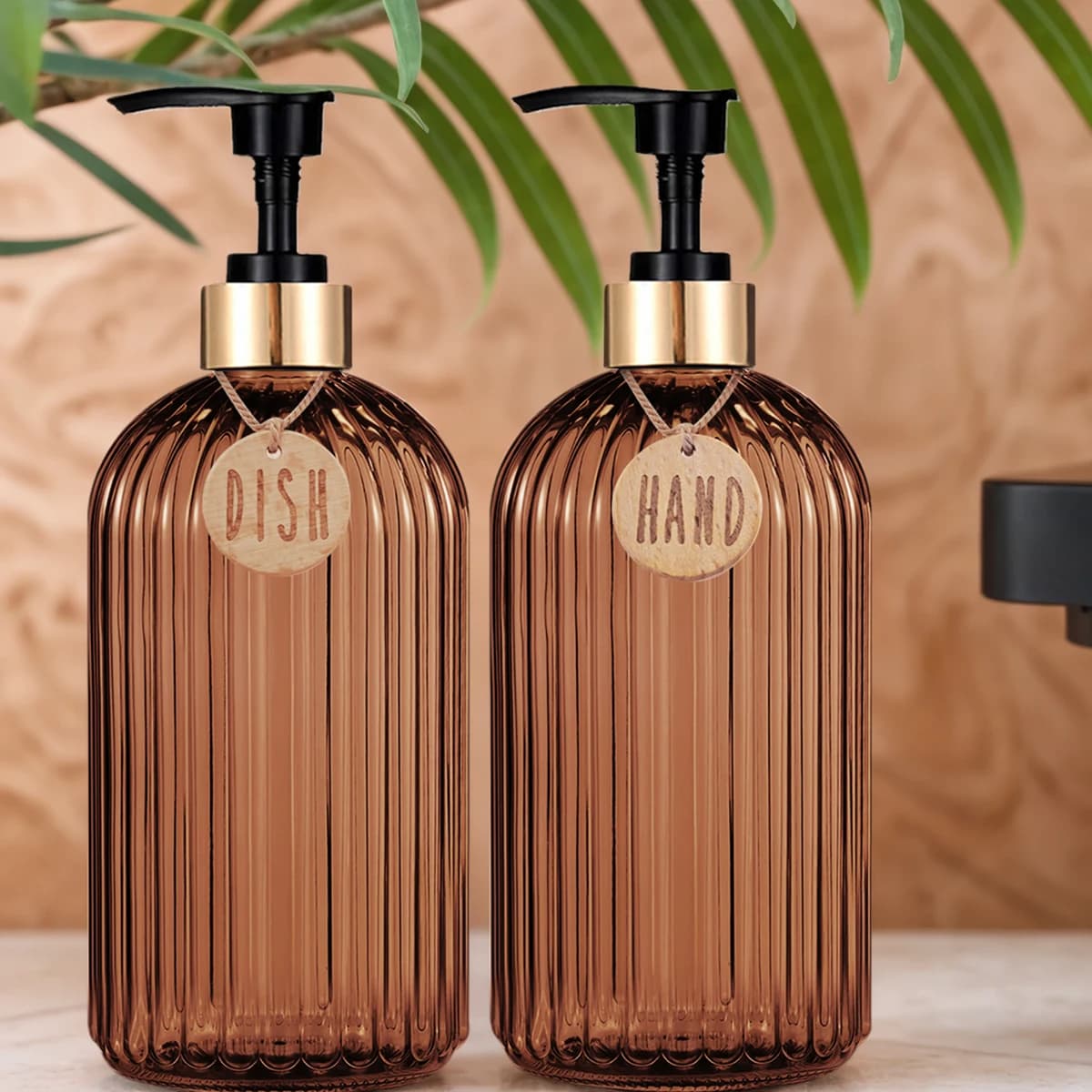 Nuovo Dispenser di Sapone Liquido per Decorazione Casa e Appartamento, Bottiglia Riutilizzabile a Pressione Manuale, Flacone Ricaricabile per Sapone da Cucina e Bagno