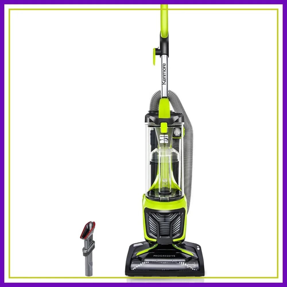 Aspirapolvere verticale senza sacco per tappeti con sistema a 2 motori, contenitore polvere XL, strumento 3-in-1