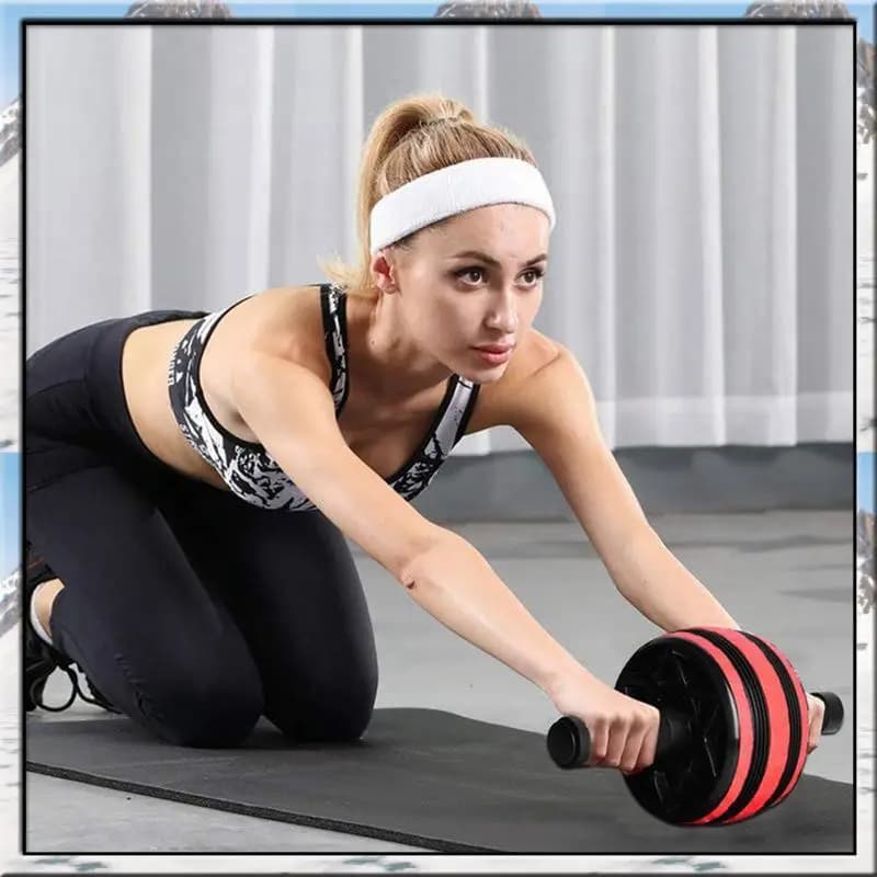 Y28A NUOVO-Ruota a rulli per allenamento con ruota Ab con attrezzatura per esercizi addominali al ginocchio per muscoli centrali per allenamento in palestra a casa, B Easy