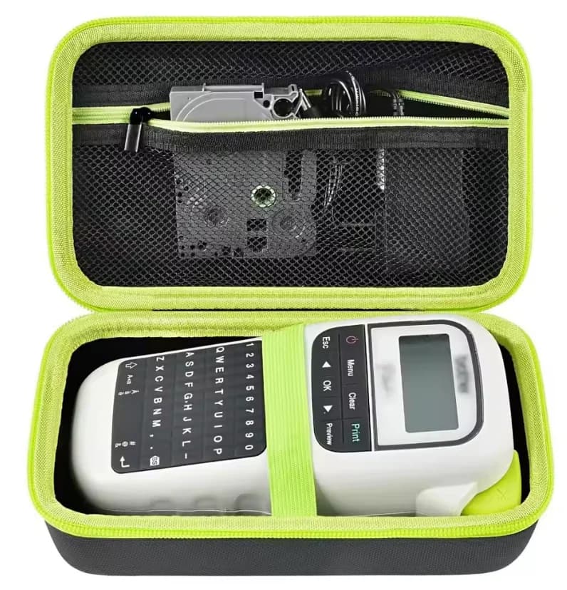 Custodia compatibile con Brother per etichettatrice portatile P-Touch PTH110/ PRTH110/ Pro PT-H111/ PTE110, borsa per il trasporto e la conservazione