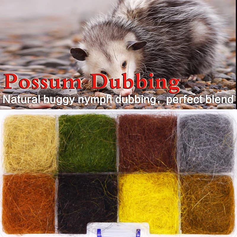 Royal Sissi Dispenser 8 colori, dubbing per ninfa spettacolare, oltre 7 grammi di peso netto, dubbing naturale per legatura di mosche, dubbing spiky per ninfa.