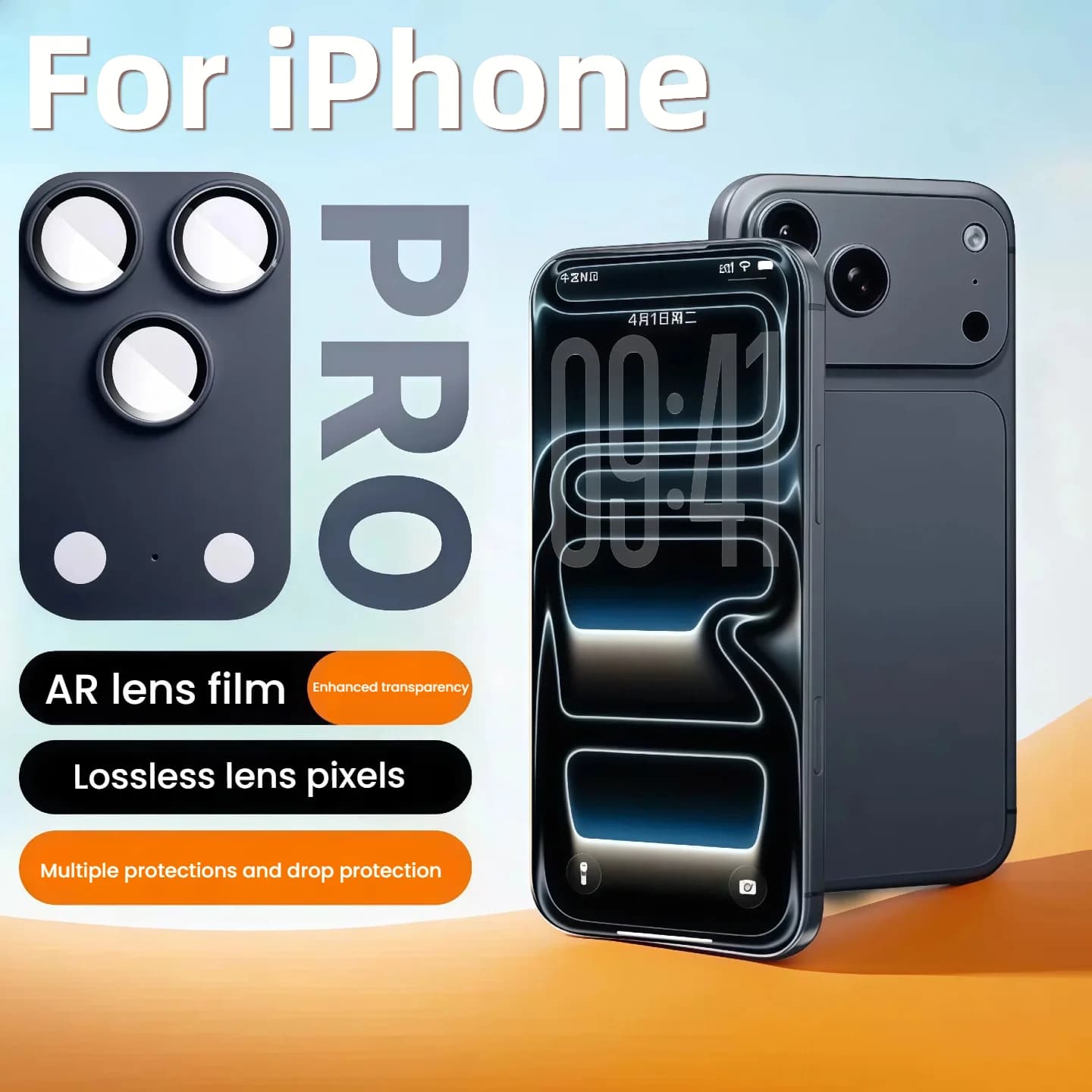 Protezione per Obiettivo Fotocamera in Lega di Alluminio e Vetro Temperato per iPhone 17 Pro Max/17 Pro, Accessori per Protezione Schermo Fotocamera