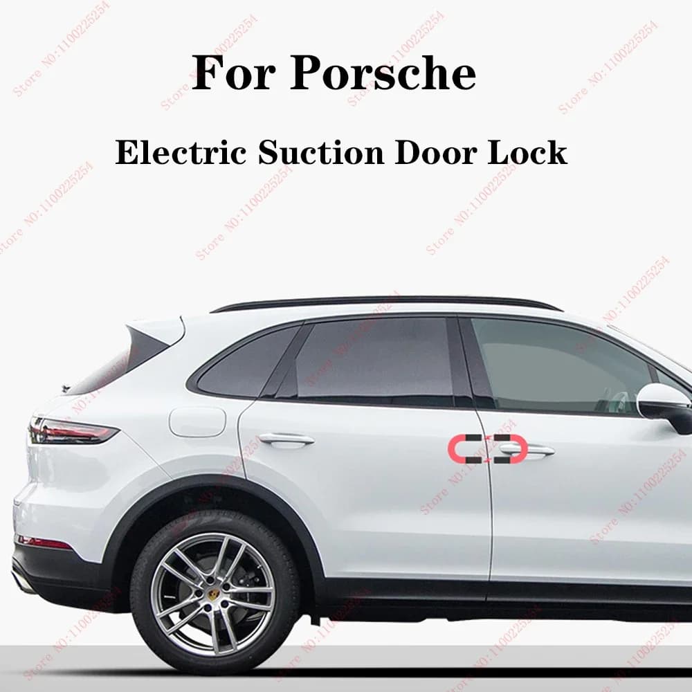 Smart Auto Electric Suction Door Lock for Porsche 718 911 918 Caymnne Automatic Soft Close Door Super Silence Car Vehicle Door