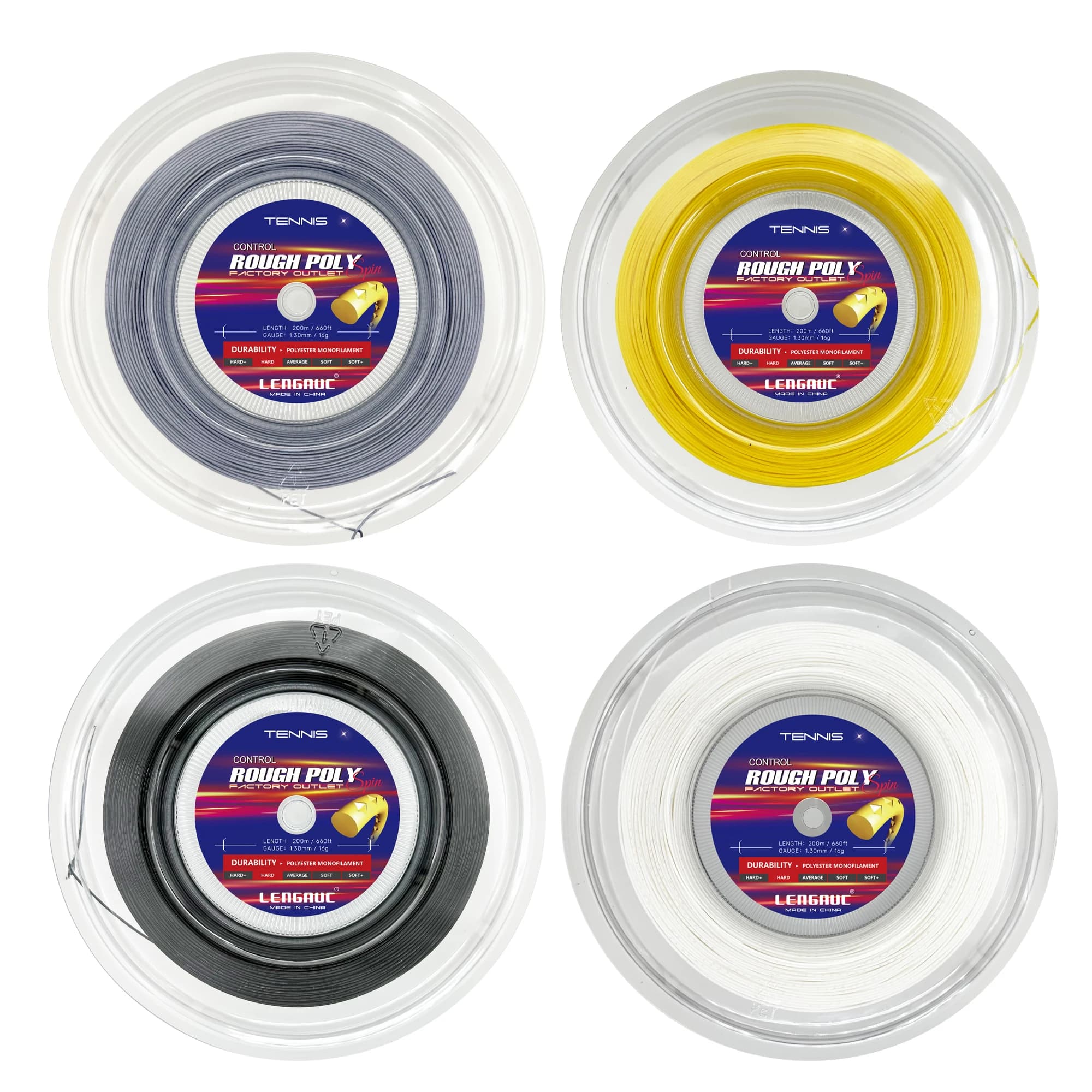 1 spool durable rough spin1.30mm rope for tennis racket 200 m rope for reel/pocket tennis court