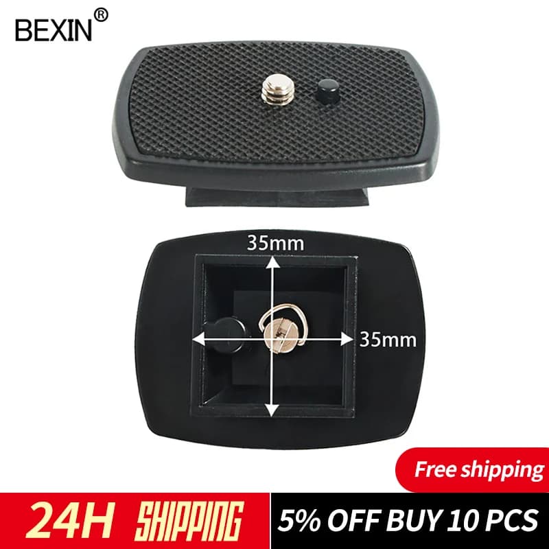 BEXIN piastra per treppiede piccola piastra a sgancio rapido dslr piastra di montaggio piastra per fotocamera per Yunteng vct668 st666 690 dslr treppiede per fotocamera