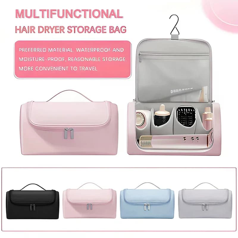 Handbag for hair dryer, iron curler waterproof, hairdryer, organizer bags, cosmetic bag, travel bag