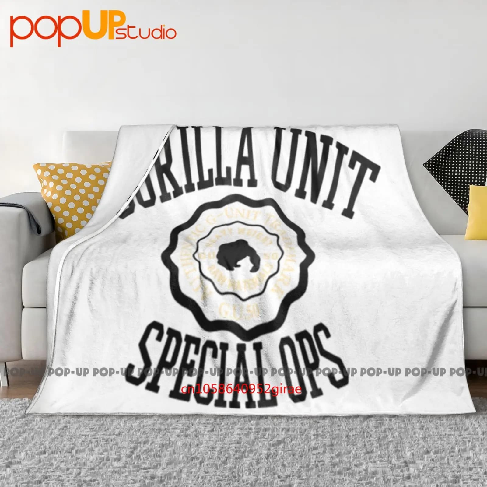 G-Unit Gorilla Unit Special Ops Coperta ultra morbida Trapunta Copridivano invernale Copridivano