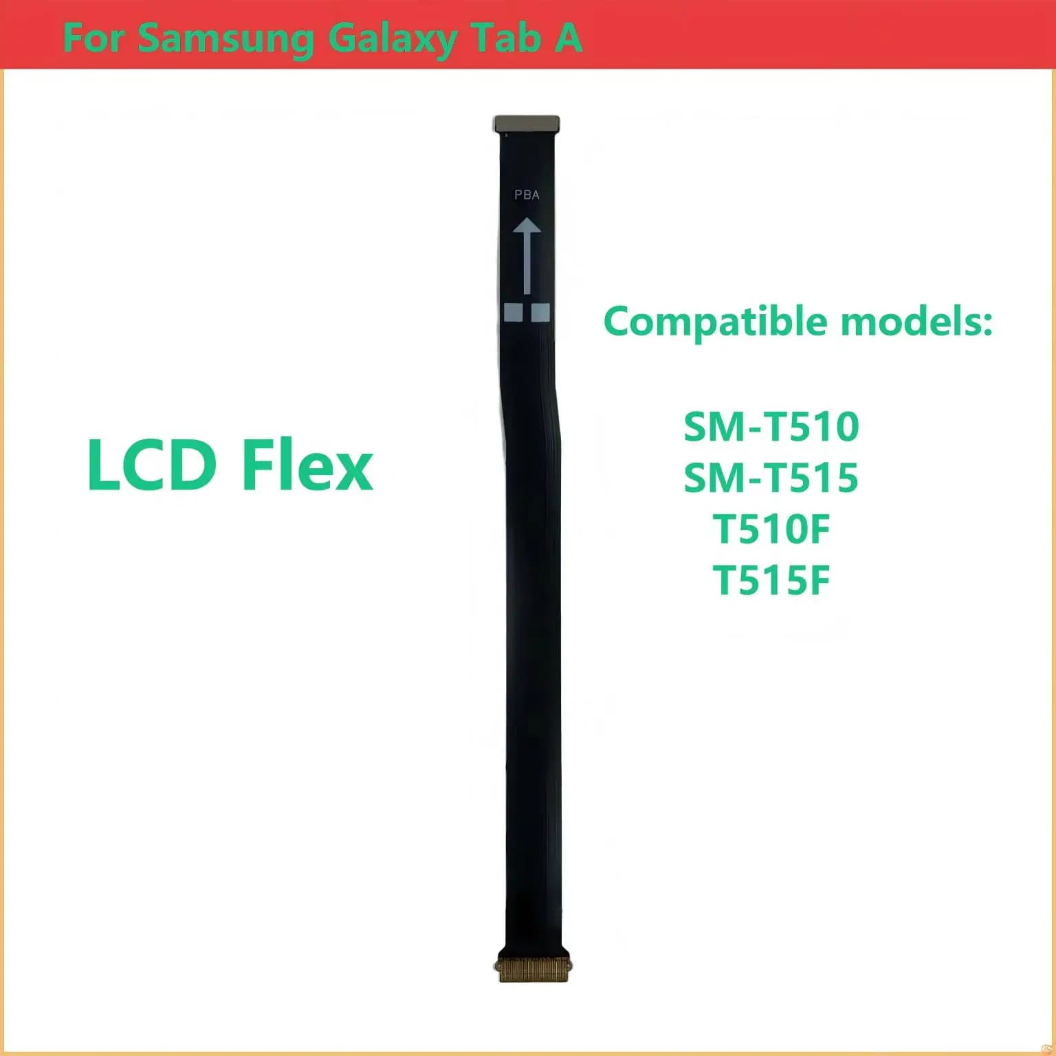 LCD Flex For Samsung Galaxy Tab A SM-T510 T510 T515 T510F T515F Main Board Motherboard Connector LCD Display Flex Cable