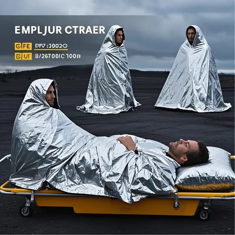 Emergency Survival Blankets - 157x210cm Heavy Duty Thermal Insulation for Camping, Hiking & Survival​