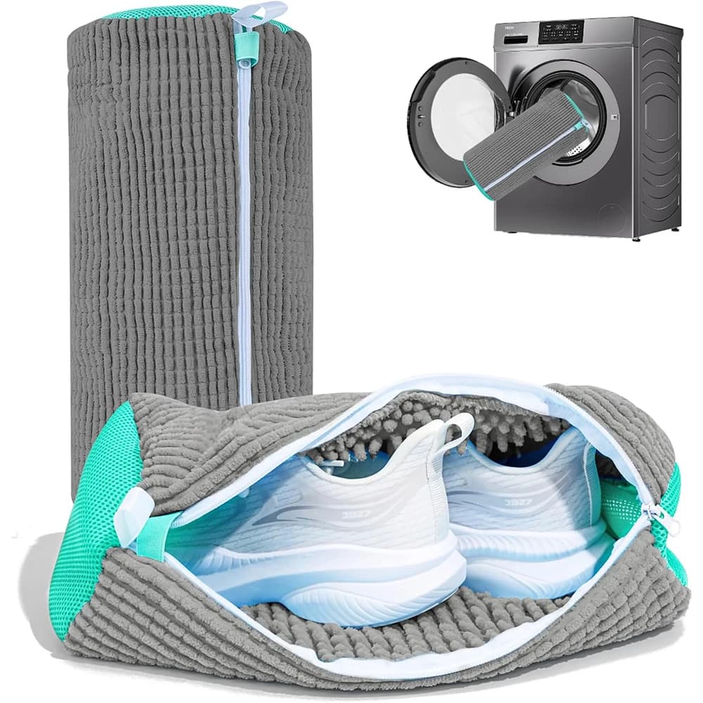 2 Bags for Washing Machine and Dryer Shoes, Cleaning Bags Sneakers 360 ° Cleaning Deep