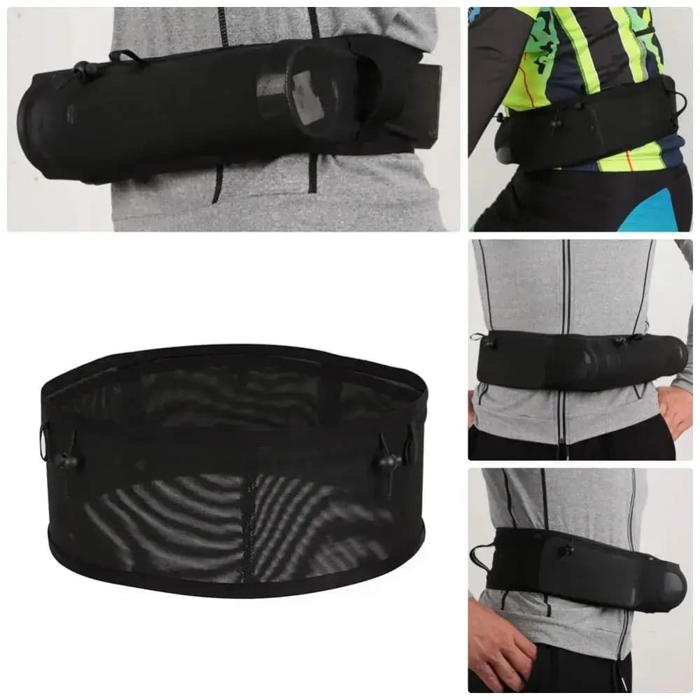 Kettle Bag Mesh Running Waist Bag Lightweight Professional Sports Belt Pouch Elastic Breathable Outdoor Sport Bags Gym